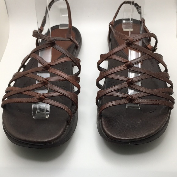 Earth Shoes - EARTH Sandals Kalso Technology Color Sizzle Red Wood Size 7.5B